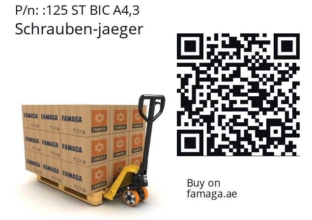   Schrauben-jaeger 125 ST BIC A4,3